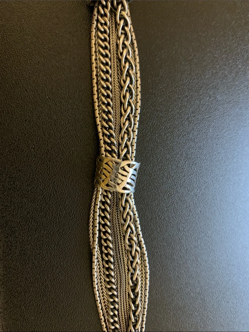 Silpada B1702 Talk of the Town .925 Silver Multi-Strand Braided Bracelet